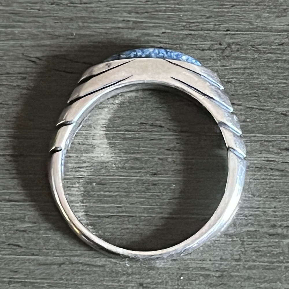 CAROLYN POLLACK STERLING SILVER STACKING RING SIZE 8 1/2 includes one ring - Picture 2 of 10